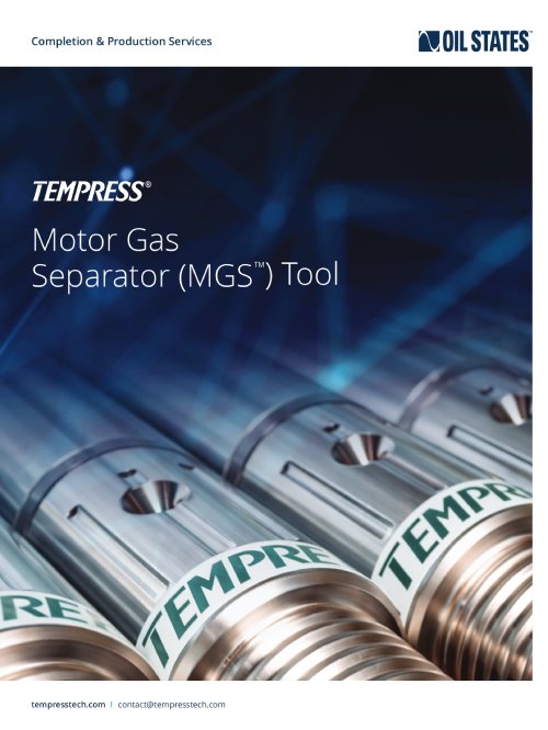 Download MGS™ Downhole Phase Separation Specifications & Information PDF: